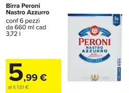 Carrefour Birra Peroni Nastro Azzurro offerta