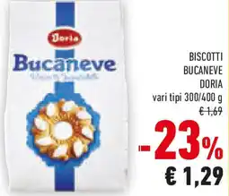 Conad Biscotti bucaneve DORIA offerta