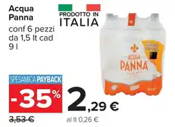Carrefour Acqua Panna offerta