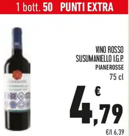 Conad Vino rosso susumaniello i.g.p. pianerosse offerta