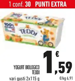 Conad Yogurt biologico TEDDI offerta