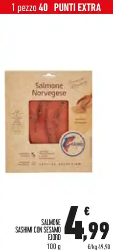 Conad Salmone sashimi con sesamo FJORD offerta