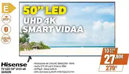 Ipercoop Hisense TV LED 50" UHD 4K 50A69N offerta