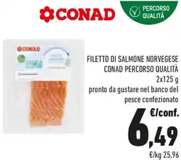 Conad Filetto di salmone norvegese conad percorso qualità offerta