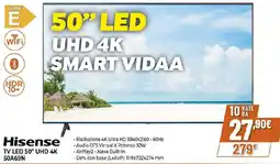 Extracoop Hisense TV LED 50" UHD 4K 50A69N offerta