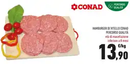 Conad Hamburger di vitello conad percorso qualità offerta