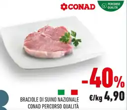 Conad Braciole di suino nazionale conad percorso qualità offerta