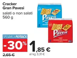 Carrefour Cracker Gran Pavesi offerta