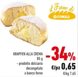 Conad Krapfen alla crema offerta