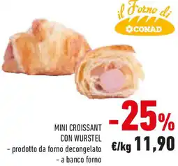 Conad Mini croissant con wurstel offerta