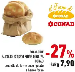 Conad Focaccine all'olio extravergine di oliva conad offerta