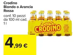 Carrefour Crodino Biondo o Arancia Rossa offerta