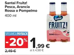 Carrefour Santal Fruitz! Pesca, Arancia Rossa o Pompelmo offerta