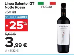 Carrefour Linea Salento IGT Notte Rossa offerta