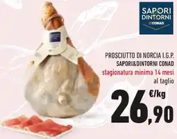 Conad Prosciutto di norcia i.g.p. SAPORI&DINTORNI CONAD offerta