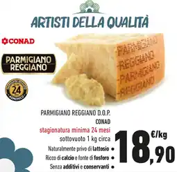 Conad Parmigiano reggiano d.o.p. conad offerta