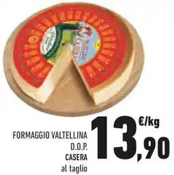 Conad Formaggio valtellina d.o.p. casera offerta
