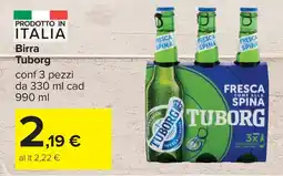 Carrefour Birra Tuborg offerta