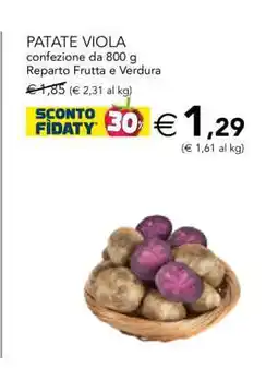 Esselunga Patate Viola offerta
