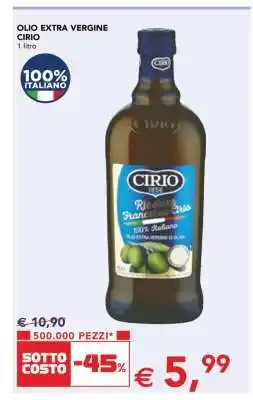 Esselunga Olio Extra Vergine Cirio offerta