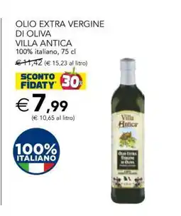 Esselunga OLIO EXTRA VERGINE DI OLIVA VILLA ANTICA offerta