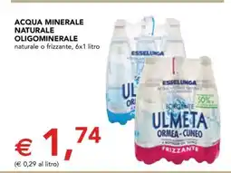 Esselunga ACQUA MINERALE NATURALE OLIGOMINERALE offerta