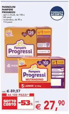 Esselunga Pannolini Pampers Progressi offerta