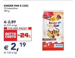 Esselunga Kinder Pan e Cioc offerta