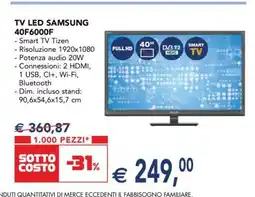 Esselunga TV LED SAMSUNG 40F6000F offerta