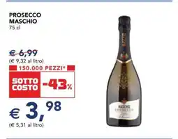 Esselunga PROSECCO MASCHIO offerta