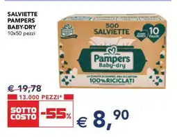 Esselunga Salviette Pampers Baby-Dry offerta