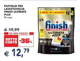 Esselunga PASTIGLIE PER LAVASTOVIGLIE FINISH ULTIMATE PLUS offerta