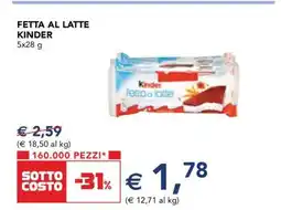Esselunga Fetta al Latte Kinder offerta