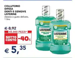 Esselunga Collutorio Difesa Denti e Gengive Listerine offerta