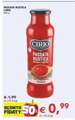 Esselunga Passata Rustica Cirio offerta