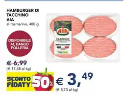 Esselunga Hamburger di tacchino Aia offerta