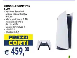 Esselunga CONSOLE SONY PS5 SLIM offerta