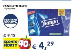 Esselunga FAZZOLETTI TEMPO offerta