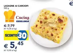 Esselunga LASAGNE AI CARCIOFI offerta