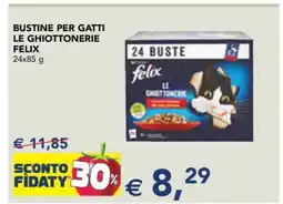 Esselunga BUSTINE PER GATTI LE GHIOTTONERIE FELIX offerta