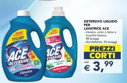 Esselunga DETERSIVO LIQUIDO PER LAVATRICE ACE offerta