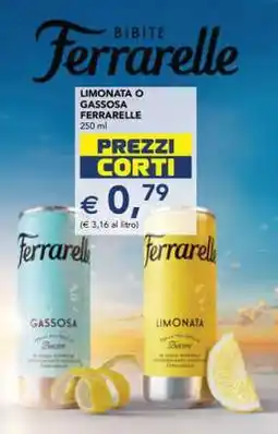 Esselunga Limonata o Gassosa Ferrarelle offerta