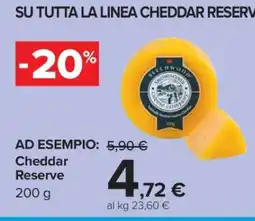 Carrefour Cheddar Reserve offerta
