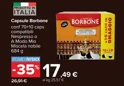 Carrefour Capsule Borbone offerta