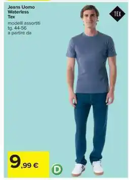 Carrefour Jeans Uomo Waterless offerta
