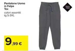 Carrefour Pantalone Uomo in Felpa offerta