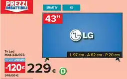 Carrefour Tv Led Mod.43UR73 offerta