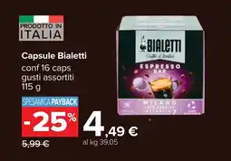 Carrefour Capsule Bialetti offerta
