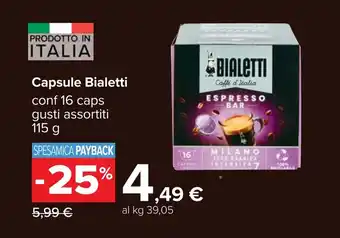 Carrefour Capsule Bialetti offerta