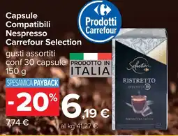 Carrefour Capsule Compatibili Nespresso Carrefour Selection offerta